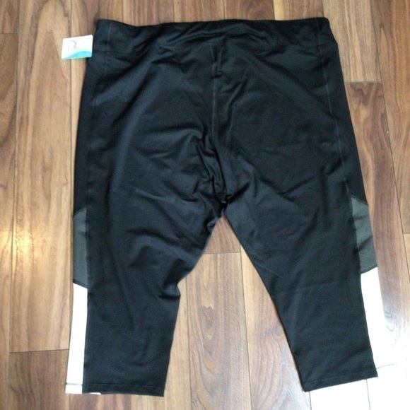 JUST My Size Womens Active Pieced Stretch Capri - Picture 3 of 13